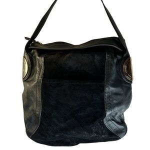 B Makowsky Black Suede‎ Purse